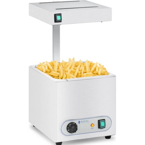 Royal Catering Pommeswärmer mit Wärmebrücke - 850 W - GN 1/2
