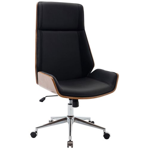 Bürostuhl HLO-CP29 Kunstleder walnuss/schwarz