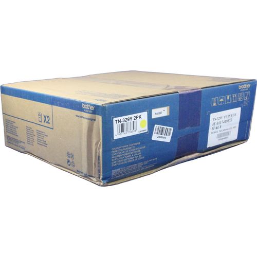 Brother Toner TN-329YTWIN Doppelpack Gelb (12000 Seiten)
