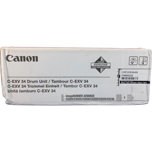 Canon Ink C-exv34 Druckertrommel Schwarz Schwarz One Size