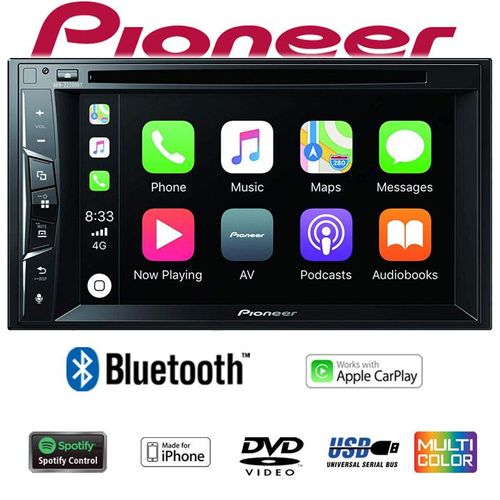 Pioneer AVH-Z2200BT - Schwarz - 2 DIN - 50 W - CD,DVD - MOSFET - AAC,FLAC,MP3,WAV,WMA Pioneer