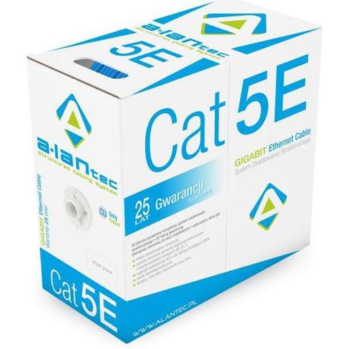 ALANTEC U/UTP Netzwerkkabel Cat. 5e 305m blau PVC