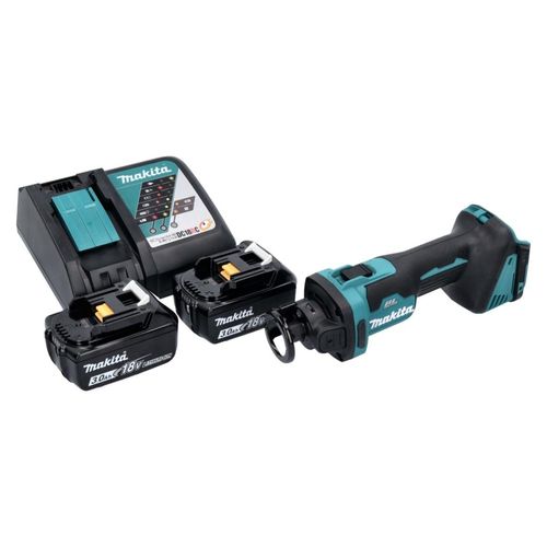Makita DCO 181 RF Akku Rotationsschneider 18 V 32000 U/min Brushless + 2x Akku 3.0 Ah + Ladegerät