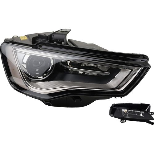 Johns, Scheinwerfer passend für Audi A3 8V 04/12 - Xenon D3S Rechts + Nebelscheinwerfer 8V0941044C 8V0941044M 8V0941700D