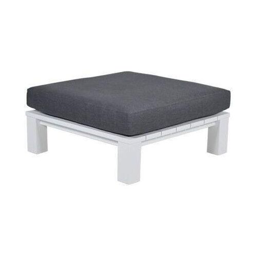 Garden Impressions Cube Lounge Tisch - 100x100 cm - matt weiß - reflex black Image