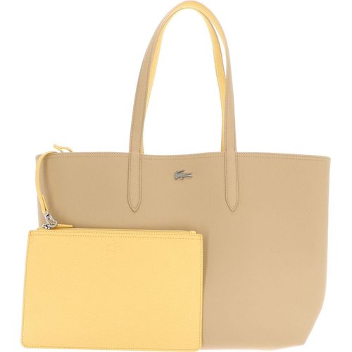 LACOSTE Schultertasche Shopper Anna Shopping Bag Croissant Cornsilk beige