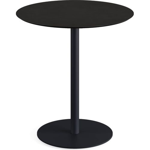 Urban Terrassentisch Schwarz frame + Schwarz HPL Ø70 cm