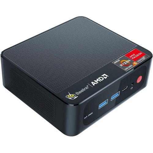 Mini-PC, Intel 12. Prozessor N100 (4C/4T, bis zu 3,4 GHz), 16G DDR5 500G PCIe SSD Mini-Computer W11 Pro, Dual 2,5G LAN/25W TDP/WiFi 6/BT5.2/Triple