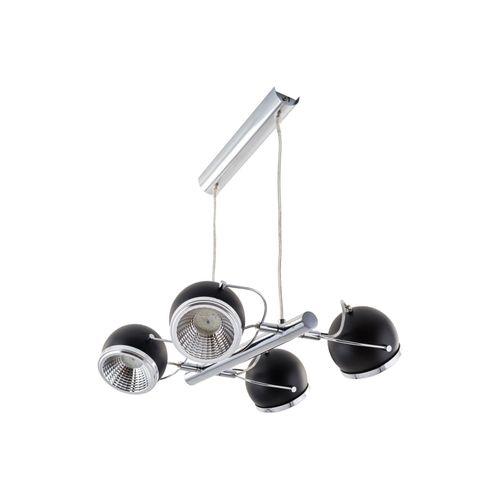 Ball Pendelleuchte incl. 4xGU10 LED 6W Schwarz