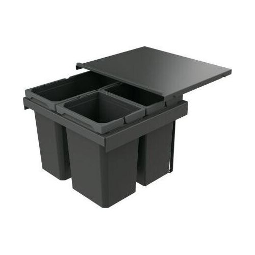 Naber Cox Stand-UP® 350 S/500-3, Abfallsammler für vorhandene Auszüge, anthrazit, H 350 mm 8013399