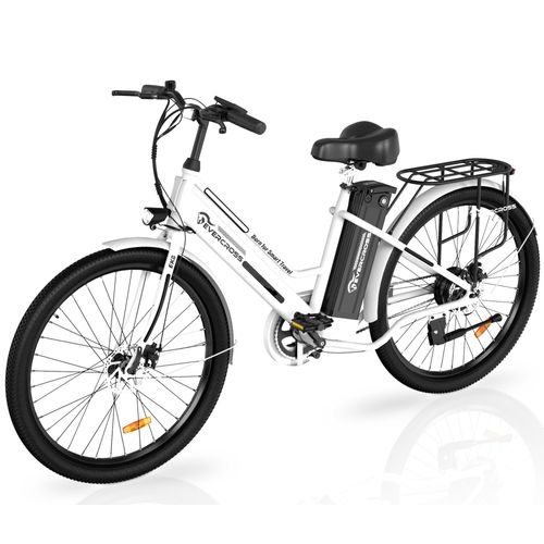 EVERCROSS TECH Elektrofahrrad für Erwachsene, 26 Zoll E-Bike - 250W Motor, 36V 12AH Akku, 15/20/25 KM/H, LCD Display, E-Citybike Herren/Damen