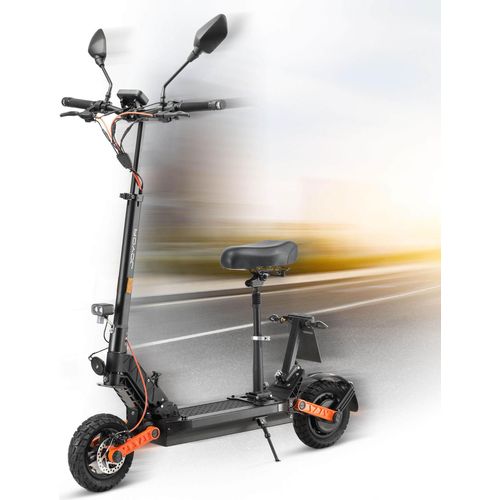 Joyor S8E Elektroroller mit Straßenzulassung 45 km/h 800W Sitz faltbar offroad Federung NFC E-Scooter E-Mofa Moped