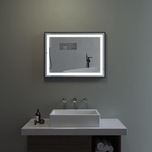 80x60 cm Badezimmerspiegel Dimmbar