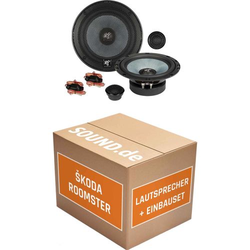 Lautsprecher Boxen Einbaupaket vorne Hifonics ZS6.2E passend für Skoda Roomster Typ 5J | 2x Tief-Mitteltöner 2x Hochtöner