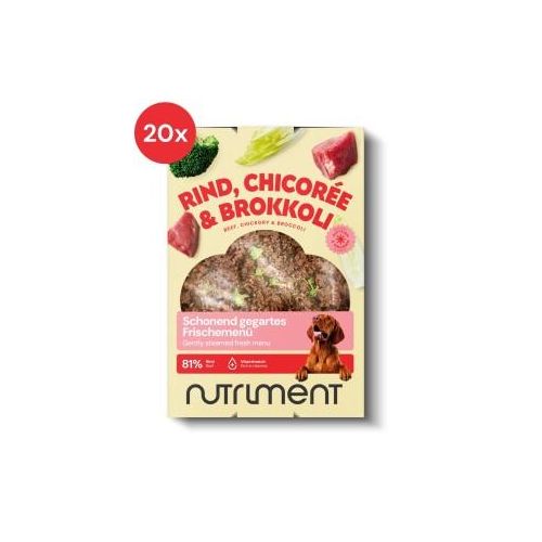 Nutriment Frischemenü Rind, Chicorée & Brokkoli 20x400 g