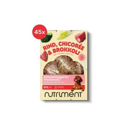 Nutriment Frischemenü Rind, Chicorée & Brokkoli 45x400 g