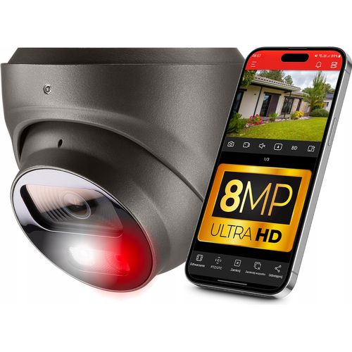 Ip Poe Kamera 8Mpx 4K Uhd 2.8Mm Audio Ip67 Duales Licht, Zur Überwachung