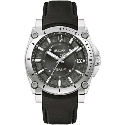 Quarzuhr BULOVA, schwarz, Armbanduhren, Herren, Armbanduhr, Herrenuhr, Edelstahlarmband, Saphirglas, Datum