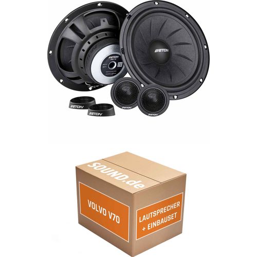Lautsprecher Boxen Einbaupaket Front Eton PRA 16 passend für Volvo V70 L/P80 | 2x Tief-Mitteltöner 2x Hochtöner