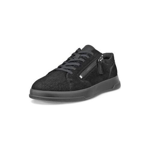 Ecco Move Zip Lace Sneaker schwarz/kies 40