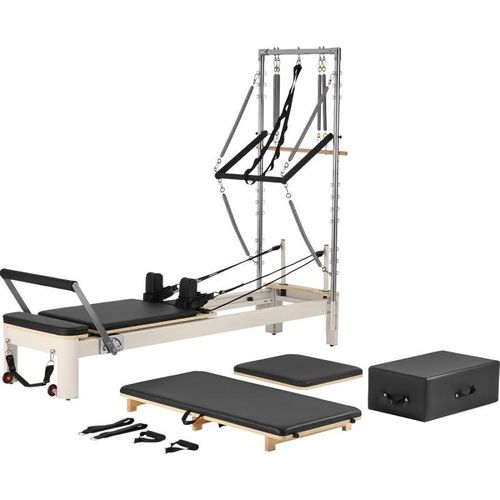Pilates Reformer Maschine - Heim-Fitnessgerät mit Widerstand - für effektives Pilates Training Zuhause