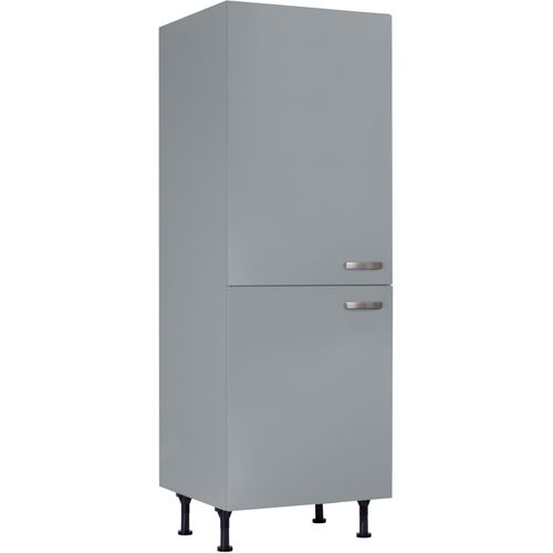 Seitenschrank KOCHSTATION "KS-Cara", grau (basaltgrau), B:60cm H:176,6cm T:58,4cm, Schränke, Seitenschrank