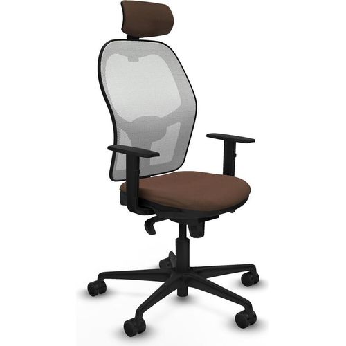 Bürostuhl mit Kopfstütze Piqueras y Crespo 1D036N2 Weiß Dunkelbraun