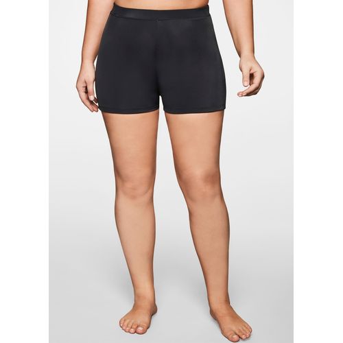 Badeshorts SHEEGO, Damen, Gr. 48, Normalgrößen, schwarz, Polyamid, Elasthan, Badehosen