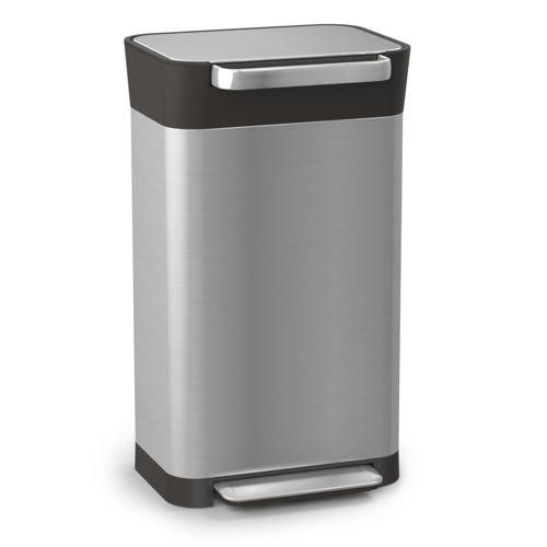 Joseph Joseph Titan Edelstahl 30L Abfalleimer inkl. Abfallpres