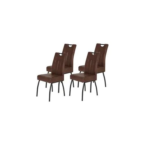 Stuhl-Set Beate S 4er-Set ca. 43x99 cm Braun