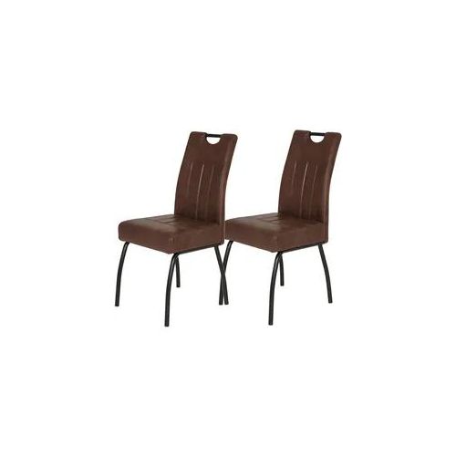 Stuhl-Set Beate S 2er-Set ca. 43x99 cm Braun
