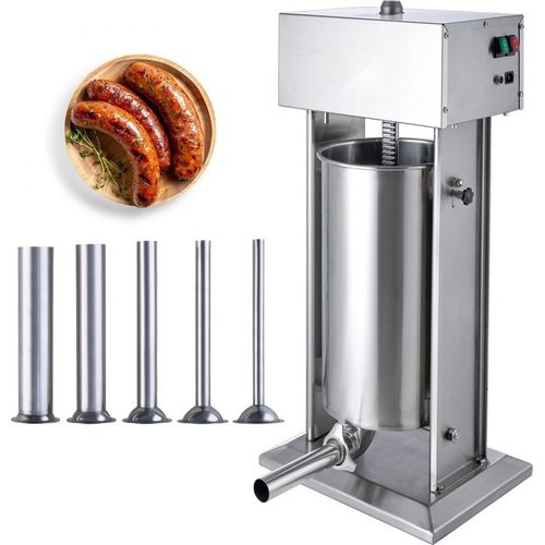 Elektrischer Wurstfüller - 25 L - Vertikaler Fleischfüller - Wurstfüllmaschine für Hausgemachte Wurst - Professionelle Qualität - Leicht zu Reinigen