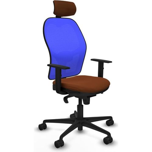 Bürostuhl mit Kopfstütze Piqueras y Crespo 1D036N2 Blau Braun