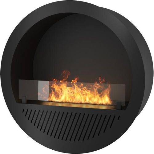Incircle Inside Einbau-Bioethanol-Kamin - Runder Design-Wand-Biokamin d.70cm
