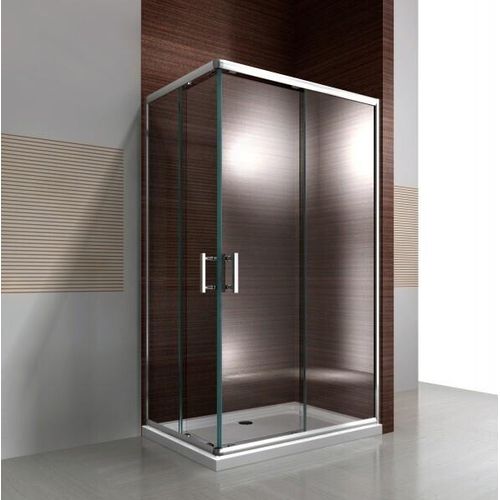 Duschkabine Eckdusche Schiebetüren EX506 - 6 mm - Nano Echtglas - 90 x 120 x 195 cm
