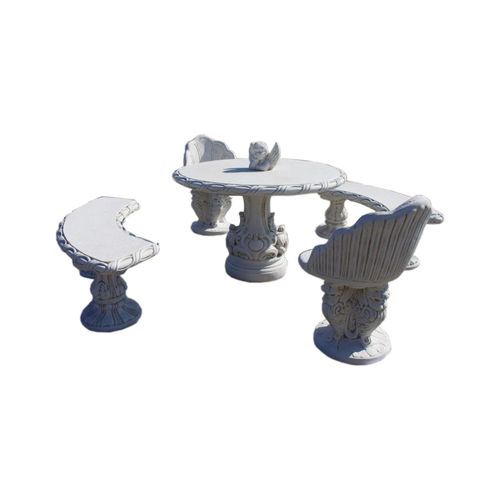 ANTIKES WOHNDESIGN Garten Garnitur AWD-SG-003 B:134cm H:46cm