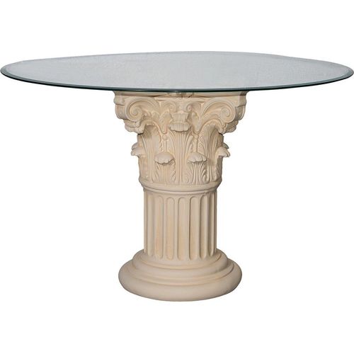 ANTIKES WOHNDESIGN Esstisch AWD-ET-023 B:100cm H:79cm 120 cm weiß-matt