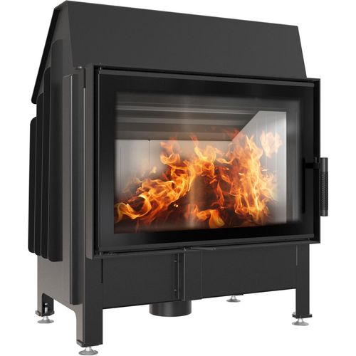 Kamineinsatz aus Stahl ZIBI DECO 11 kW Ø 180 mit Türfeder