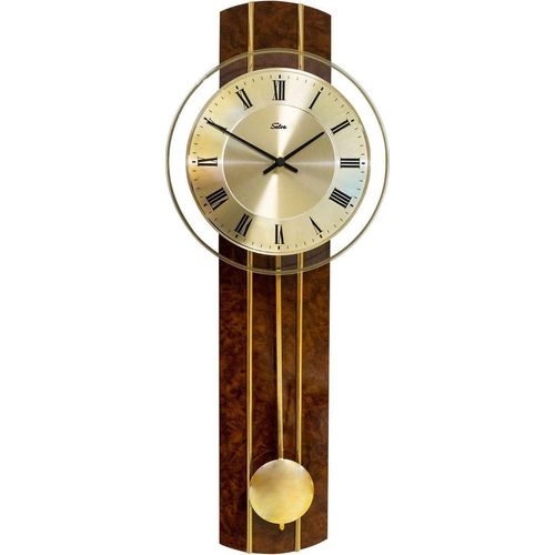 SELVA SELVA Funk-Pendelwanduhr Wurzelnuss Grafrath