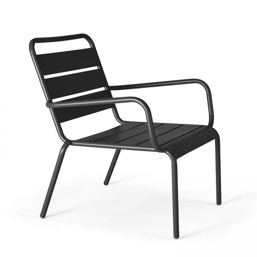 Gartensessel aus Metall Grau - Oviala Palavas