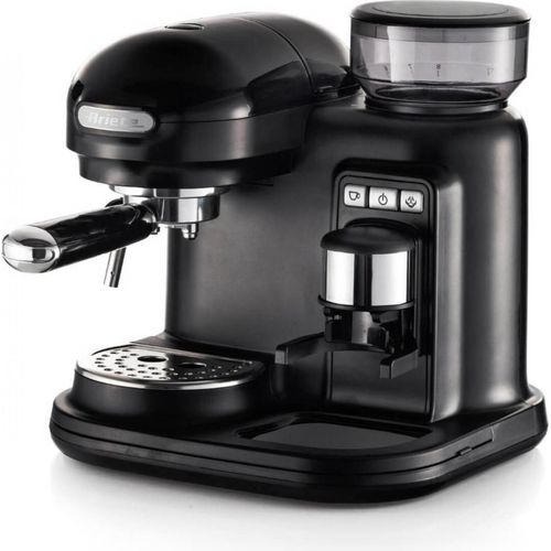 Ariete MODERNA Siebträger-Espressomaschine mit Mahlwerk schwarz