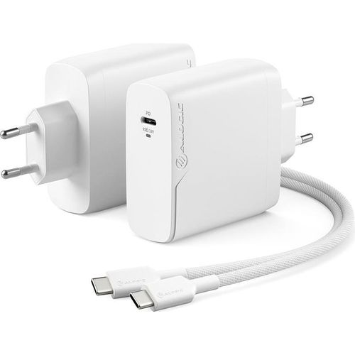 Alogic Rapid Power USB-C GaN Ladegerät (100W) – 100W USB-C Ausgang – Inklusive 2m USB-C Ladekabel – 100-240VAC 5060Hz Eingangsspannung