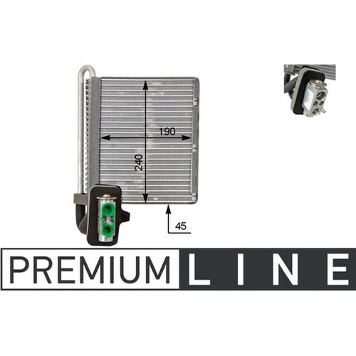Verdampfer Klimaanlage Keilrippenriemenscheibe 110mm MAHLE für FORD C-MAX II