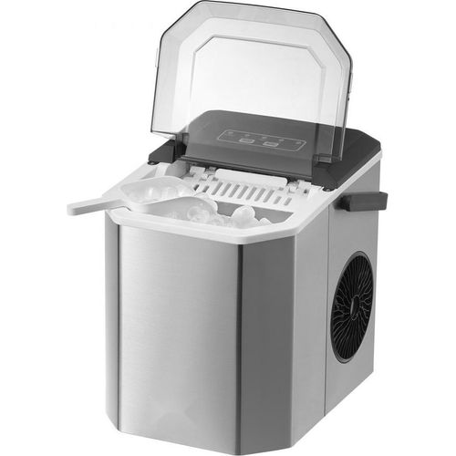 Eismaschine Eisbereiter - Eiswürfelbereiter 11,8kg/24h - mit Schaufelkorb - Effiziente Eisproduktion - Haus und Geschäftskühlung