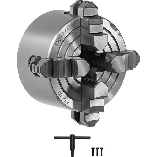 80mm 4-Backen Drehfutter Spannfutter - Bohr-/Fräsmaschinen & 3D-Drucker - Hochqualitative Spannmethode
