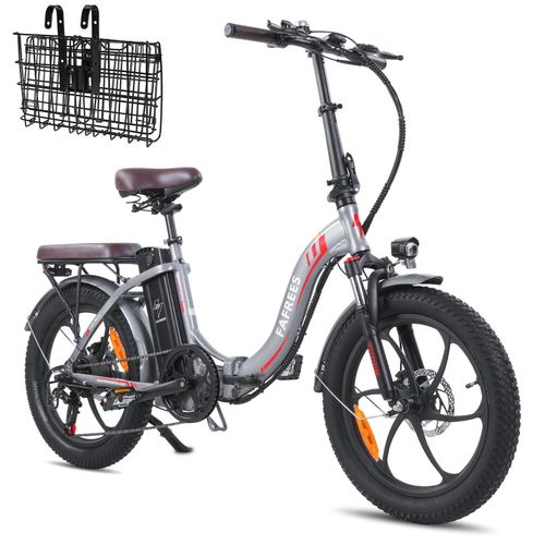 F20 PRO E-Bike Faltrad 20 Zoll | 18Ah Akku (100+ km) | 250W Motor | 40Nm Drehmoment | bis 150kg | Grau