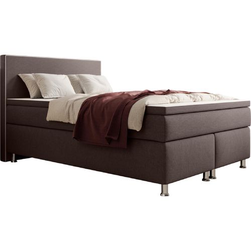 Boxspringbett Gent 140x200cm Braun TFK, Maße:140x200 cm