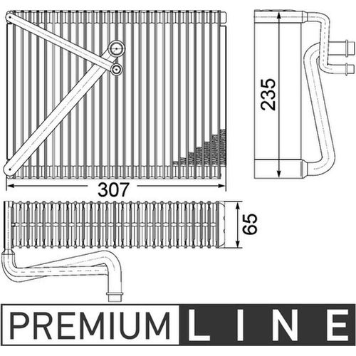 Verdampfer, Klimaanlage MAHLE AE 87 000P