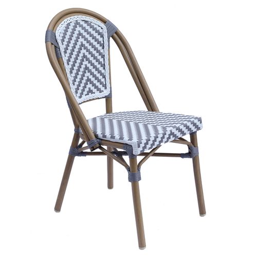 Gartenstuhl aus Aluminium und Polyrattan - Oviala Auteuil