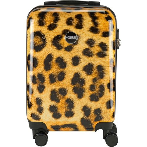 Princess Traveller Animal Print - Handgepäck - Leopard - Klein - 55cm - Doppelrollen